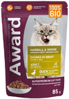 ����� ���� ��� ��������� ������ � �������� �������� ����� (AWARD Hairball & Indoor), ������� � ����� � �����, ���� 85�